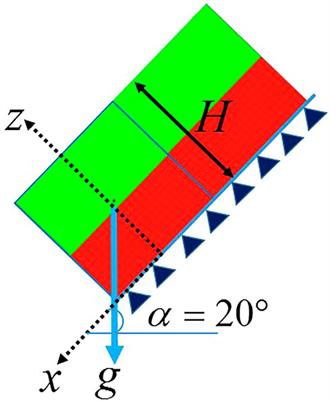 Investigation of the numerical simulation of debris flow fluid with concern of phase transition